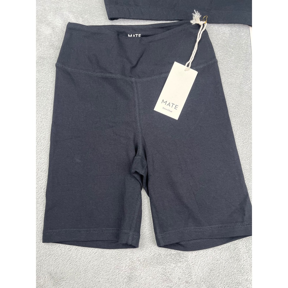 MATE The Label Organic Biker Shorts & Sports Bra Set Activewear Size S - Picture 2 of 12